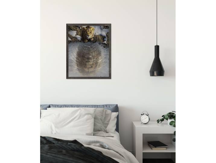 Wandbild KOMAR Disney Mufasa The Lion King , blau (farbe bild(er): blau,braun), Disney, 1 Stk., Vlies, Bilder, Wandbild, 50 x 70 cm (Breite x Höhe) - Kinderzimmer, Dekoration