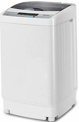 Costway 12 lbs Full-automatic Washing Machine with 10 Wash Programs