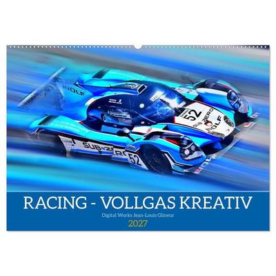 Racing - Vollgas kreativ (Wandkalender 2027 DIN A2 quer), CALVENDO Monatskalender