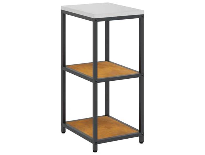 IBUQDDV Küchenregal HATTEM Rostig 40 x 50 x 92 cm Stahl Stabiler Stahlrahmen, starke Regale, moderne Küchenlagerung, einfache Montage, Gartenküche, Grillbereich