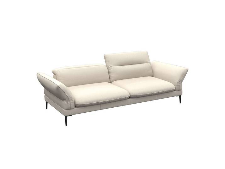 FLEXLUX 3-Sitzer Salino, Funktionssofa, Relaxsofa, Sofa mit Arm- und Kopfteil-Verstellungen, Kaltschaum & Stahl-Wellen