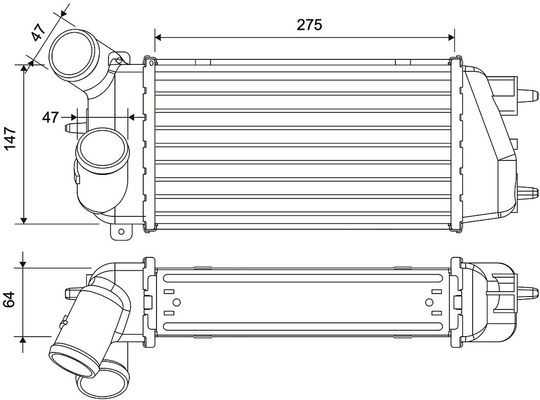 Valeo Ladeluftkühler 881592 Für Citroën
