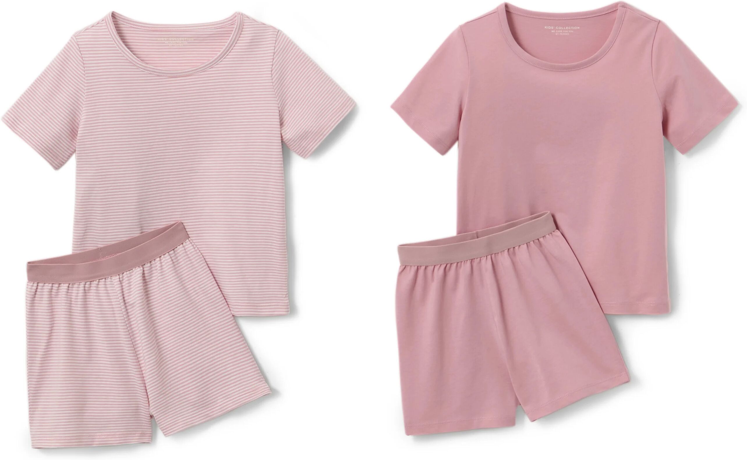 Tchibo - 2 Kinder-Pyjamas - Kinder - Gr. 122/128 - weiss/gestreift
