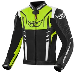 Berik Striper Motorrad Lederjacke