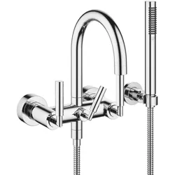 Dornbracht Wannen-2-Griffarmatur Tara. 2513388200 chrom, Griffhebel, mit Garnitur