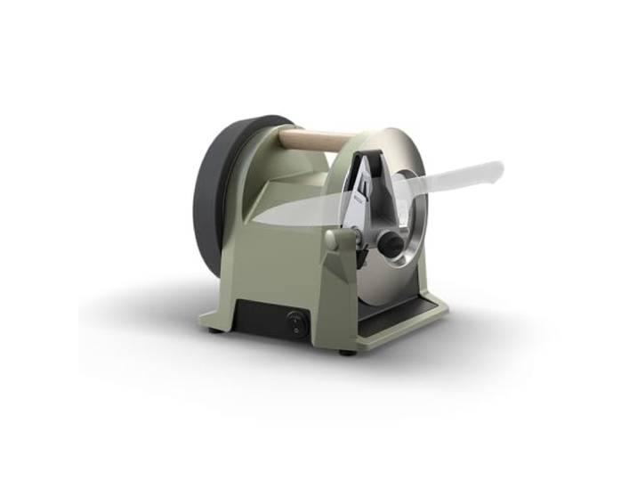 Tormek T-1 Kitchen Knife Sharpener (EUR Version) - Die erste richtige Messerschleifmaschine für Hobbyköche, schärfe Küchenmesser auf professionellem Niveau. Für Hobbyköche & Foodies. (Ash Green)