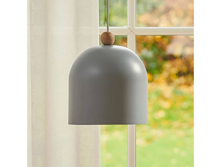 Suspension Gaston 20 x 24 x 20cm Bleu/Bleu Matériau : Métal, En partie en bois massif Surface en bois : Naturel Surface en métal : Enduit par