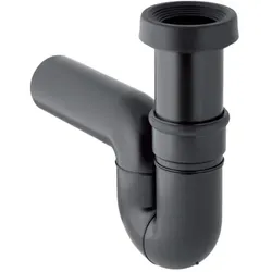 Geberit Geruchsverschluss 167733161 Ø 110 mm, Abgang horizontal, für Hock-WC, PE-HD, schwarz