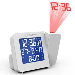 digi-tech GmbH Miraval Funk-Projektionswecker Funkuhr Funkwecker Datumsanzeige Raumtemperatur