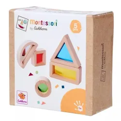 Eichhorn: Montessori Holz Lernspielzeug 5tlg. - Formensortierer