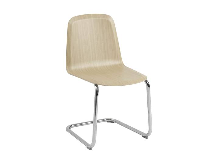 Muuto Brink Chair Cantilever Base chaise Chêne-chrome
