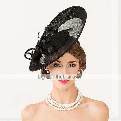 Fascinators Flachsfeder Kentucky Derby Hut Kopfbedeckung