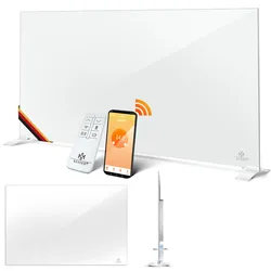 KESSER® Infrarotheizung Aluminiumheizung Energiesparend 2in1 Standgerät & Wandmontage Elektroheizung mit Erkennung Offener Fenster + Fernbedienung & App-Steuerung Thermostat Infrarot Heizpaneel