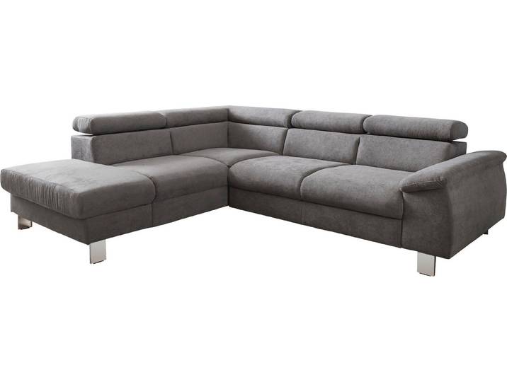 COTTA Ecksofa Komaris L-Form, B: 249 cm, mit Kopfteilverstellung, optional Schlaffunktion, Bettkasten & Licht