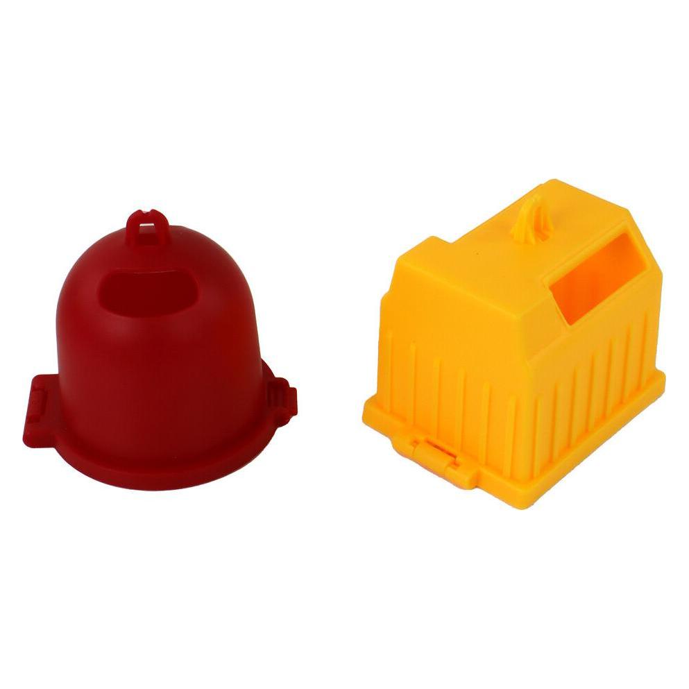Lean Toys Müllwagen mit Kran-Reibungsantrieb Orange 1:16 (39995543)