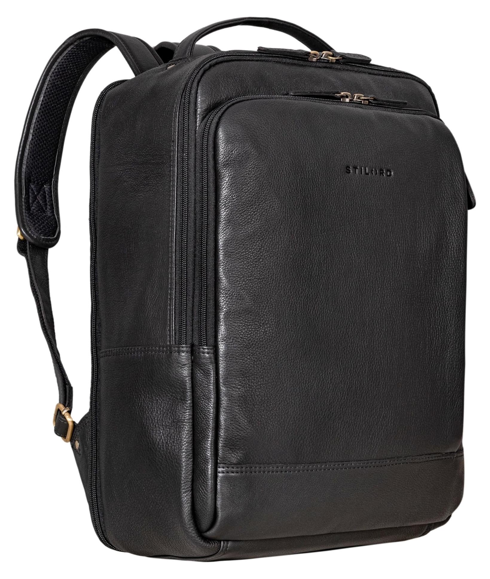 Leder Business Rucksack für Laptop bis 16 Zoll