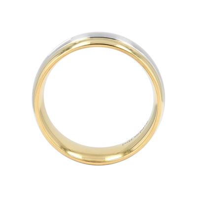 Partnerring AKZENT "Duo Expression, langlebig" Gr. 52, bunt (bicolor), Fingerringe, Damen, 52, Edelstahl