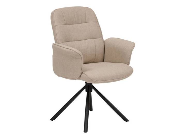 Fauteuil de bureau pivotant Sisco beige - Atmosphera Créateur d'intérieur