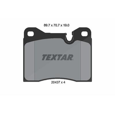 Textar Bremsbelagsatz, Scheibenbremse [Hersteller-Nr. 2043702] für BMW