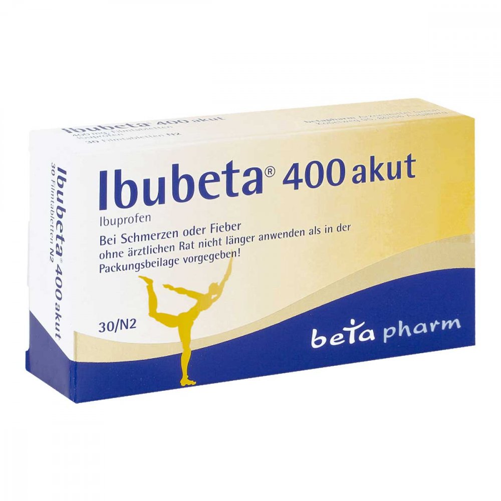 betapharm Arzneimittel GmbH Ibubeta 400 Akut Filmtabletten 16225333