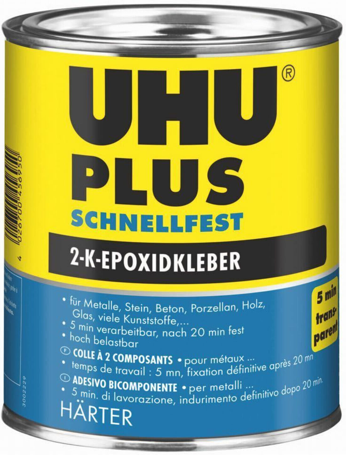 UHU plus schnellfest Härter 855g (45695)