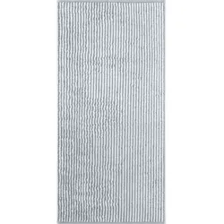 CaWö Duschtuch Two-Tone Stripe 80x150cm Baumwolle Grau Platin