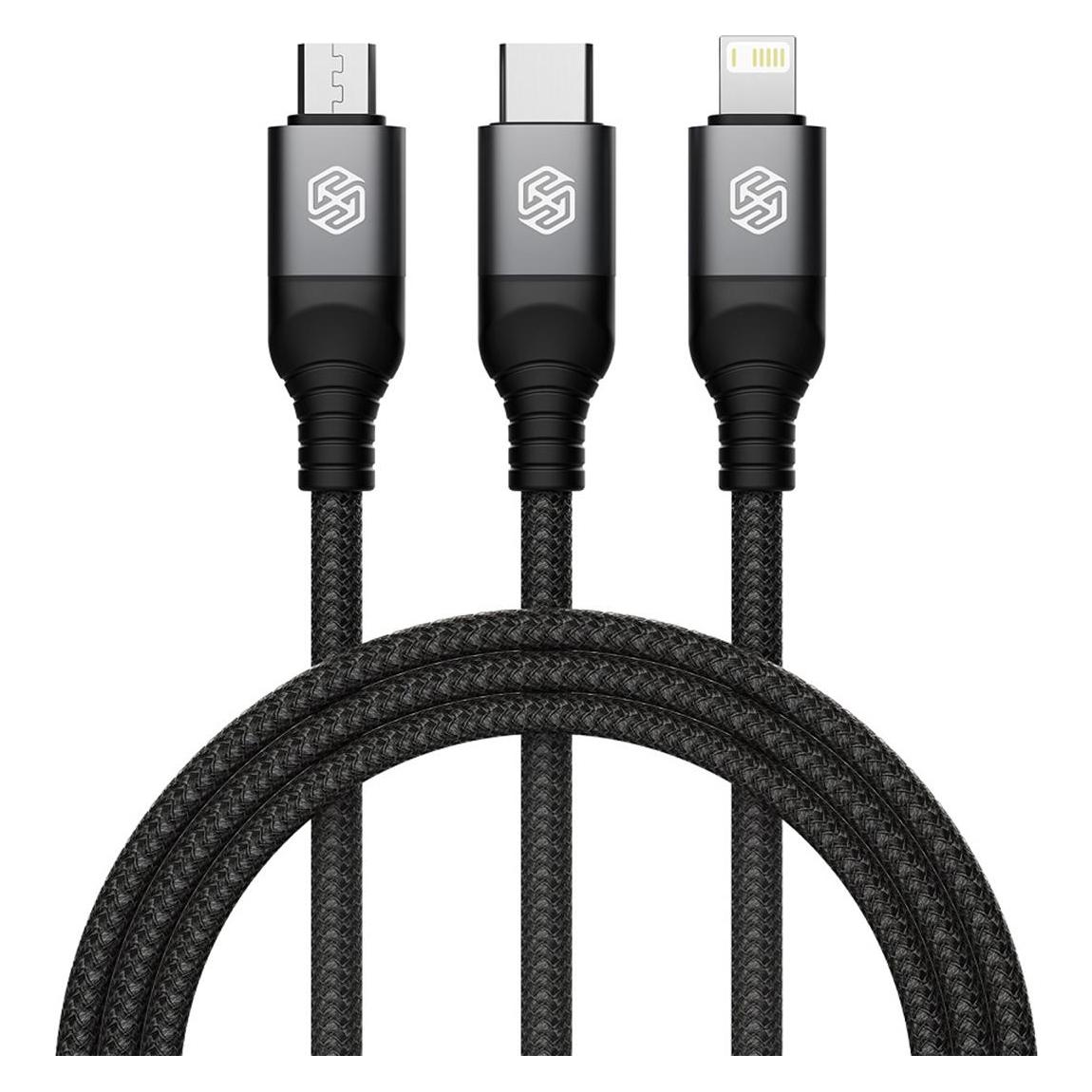 Nillkin Data Cable Swift Pro 3in1 1,5m Black (1.50 m) (57983119368)