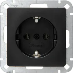 Kopp 923550004 HK05 - Schutzkontaktsteckdose, Farbe: schwarz matt