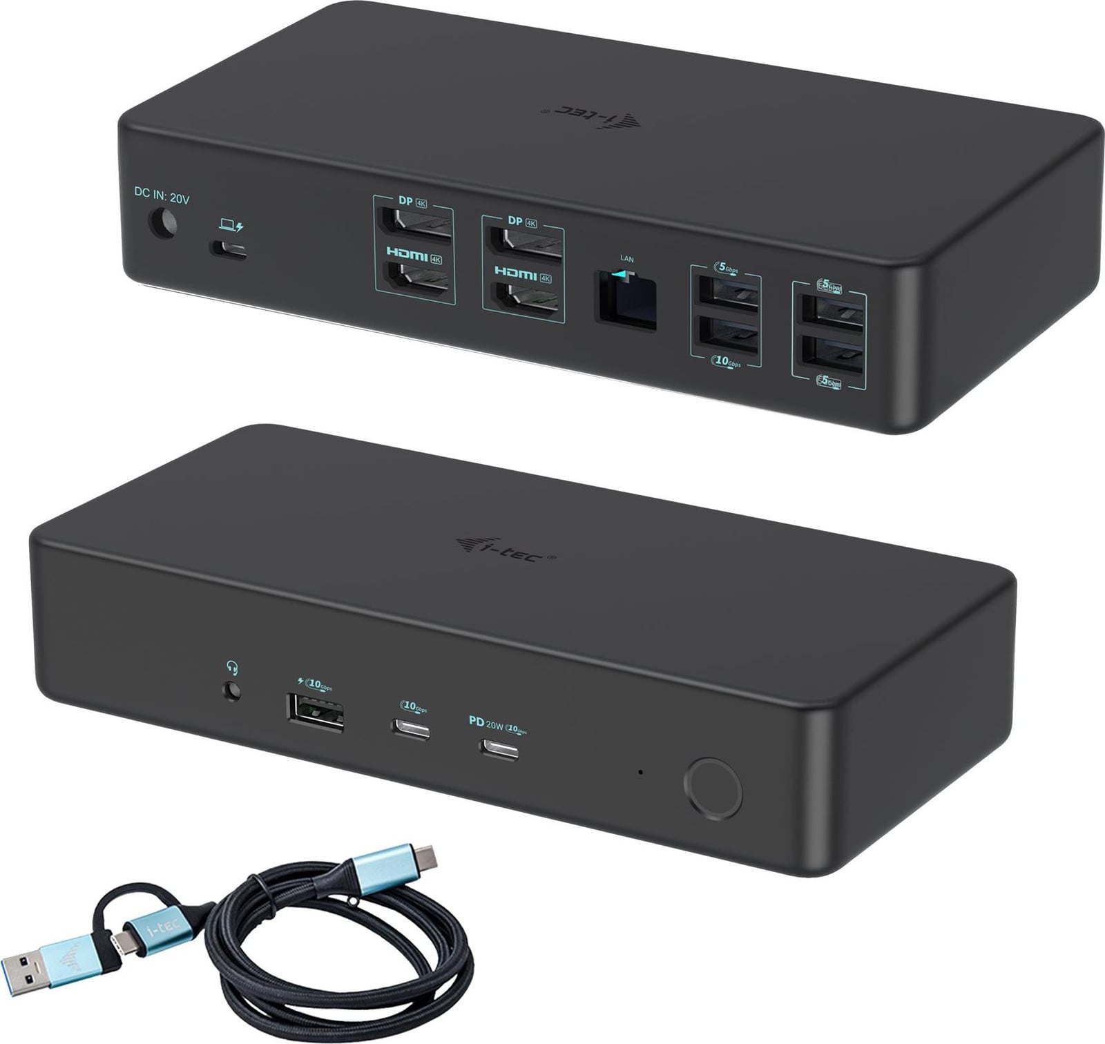 iTEC USB-C Thunderbolt 3 Docking Station met ondersteuning voor twee 4K-schermen