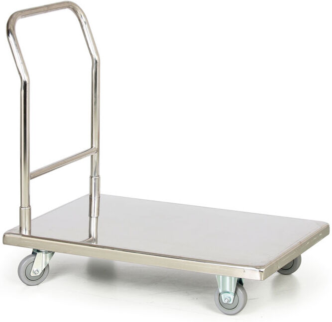B2B Partner Edelstahlwagen, 300 kg, 900 x 550 mm