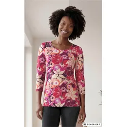 Viskose-Shirt in Druck beere in Größe 48/50 von DW-Shop, Beere, 48/50