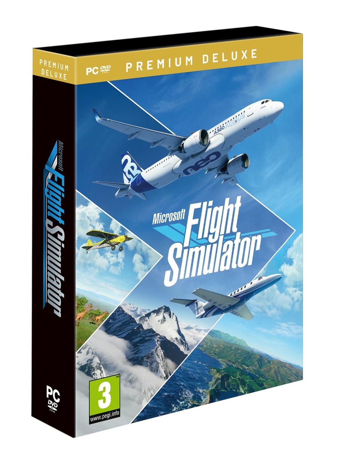 Flight Simulator 2020 - Premium Deluxe (DVD Edition) - Windows - Simulator - PEGI 3