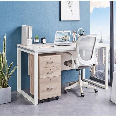 FCH 3-Drawer Rolling Wood File Cabinet with Lock