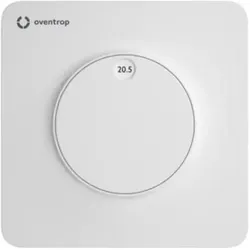 Oventrop OV Raumthermostat ClimaCon F 90 Heizen, Slave, kabelgebunden 230 V, Thermostat, Weiss