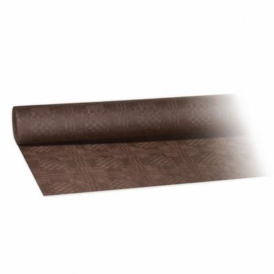 4x Damasttischdecke Tischtuch aus Papier gerollt 1,20m x 8m braun