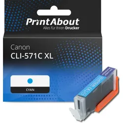 Druckerpatrone kompatibel mit Canon CLI-571C XL - Cyan - Hohe Kapazität
