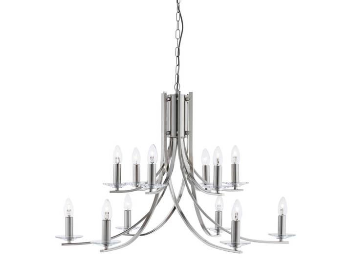 Chrome hanglamp Ascona Ø 88cm Searchlight - 41612-12SS