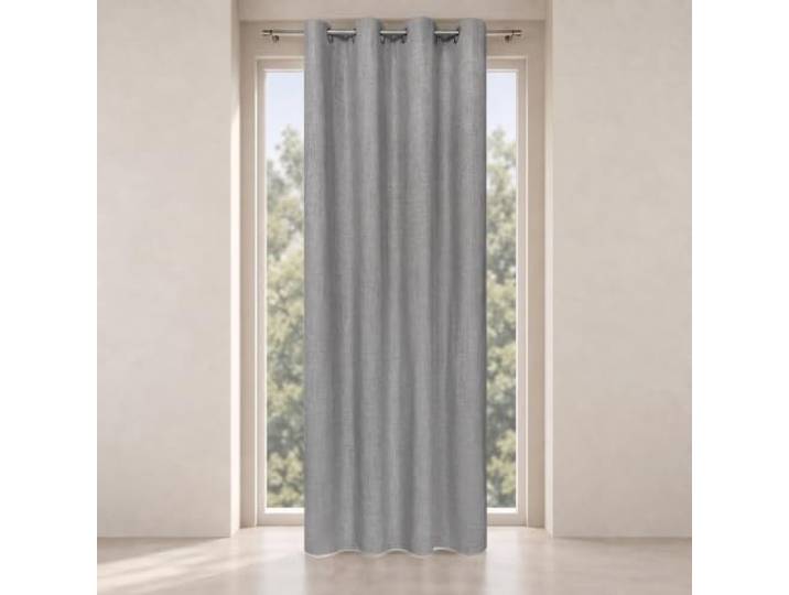 Happy Home Ösenschal Mirko Blackout Blickdicht B/H: 140x245cm (Grau)