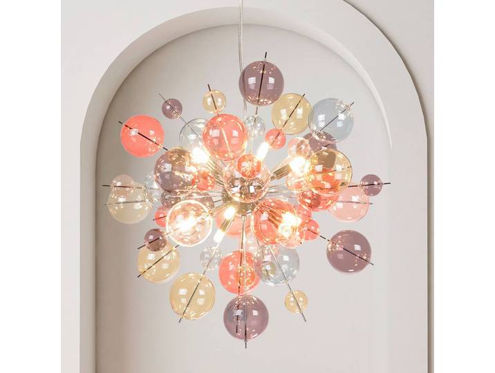 Näve Glas Hängelampe Explosion, dimmbar, Multicolour, für Wohn- / Esszimmer, Glas, Pendelleuchte