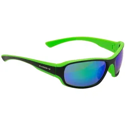 Swiss Eye, Unisex, Sportbrille, Freeride Radbrille (Black Matt, Green, Green), Schwarz