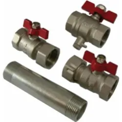 Deltamess Einbausatz 3/4'' (1'') Baulänge 130 mm für Direktmessung Nr. 10056