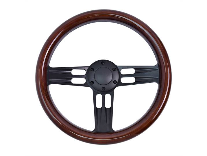 Volant de voiture de course ABS 350MM, volant universel en bois massif haute Performance pour jeux de Simulation automobile