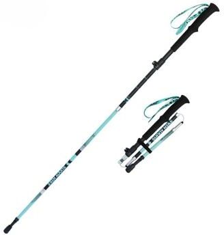 LightInthebox Walking Stick Trekking Poles Collapsible Hiking Poles - Carbon Fiber, Trekking Sticks, Antishock and Quick Lock System, Telescopic, Collapsible, Ultralight
