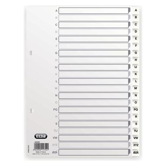 Elba 400020999 Tab-Register Alphabetischer Registerindex Polypropylen (PP) (400020999)