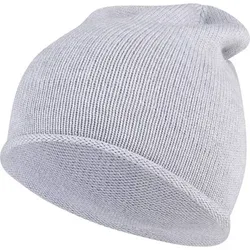 STERNTALER Strickmütze Rollrand, Größe 49 in Silber Silber