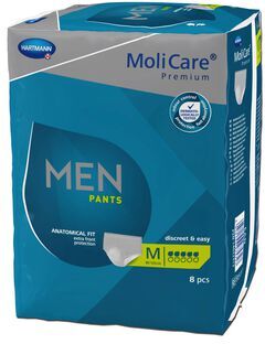 Molicare Cuecas de Incontinência 5 Gotas Men Pants M 8 un