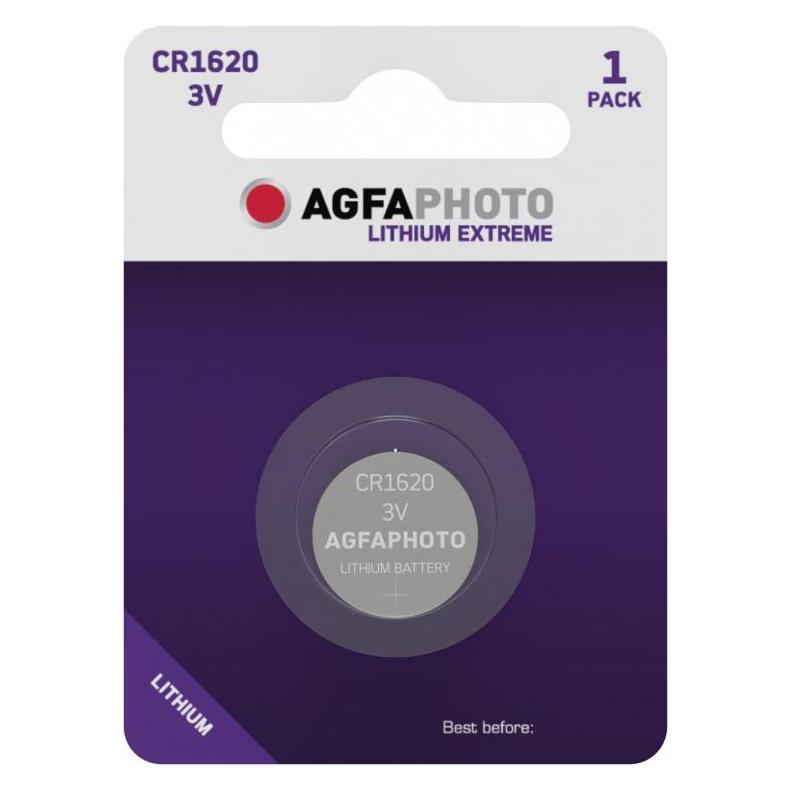 Agfaphoto Lithium CR1620 3V (1 Stk., CR1620, 70 mAh) (CR1620)