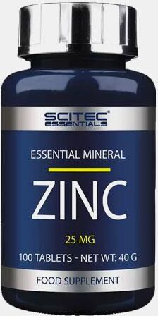 SCITEC ESSENTIALS ZINC 25mg 100 COMPRIMIDOS