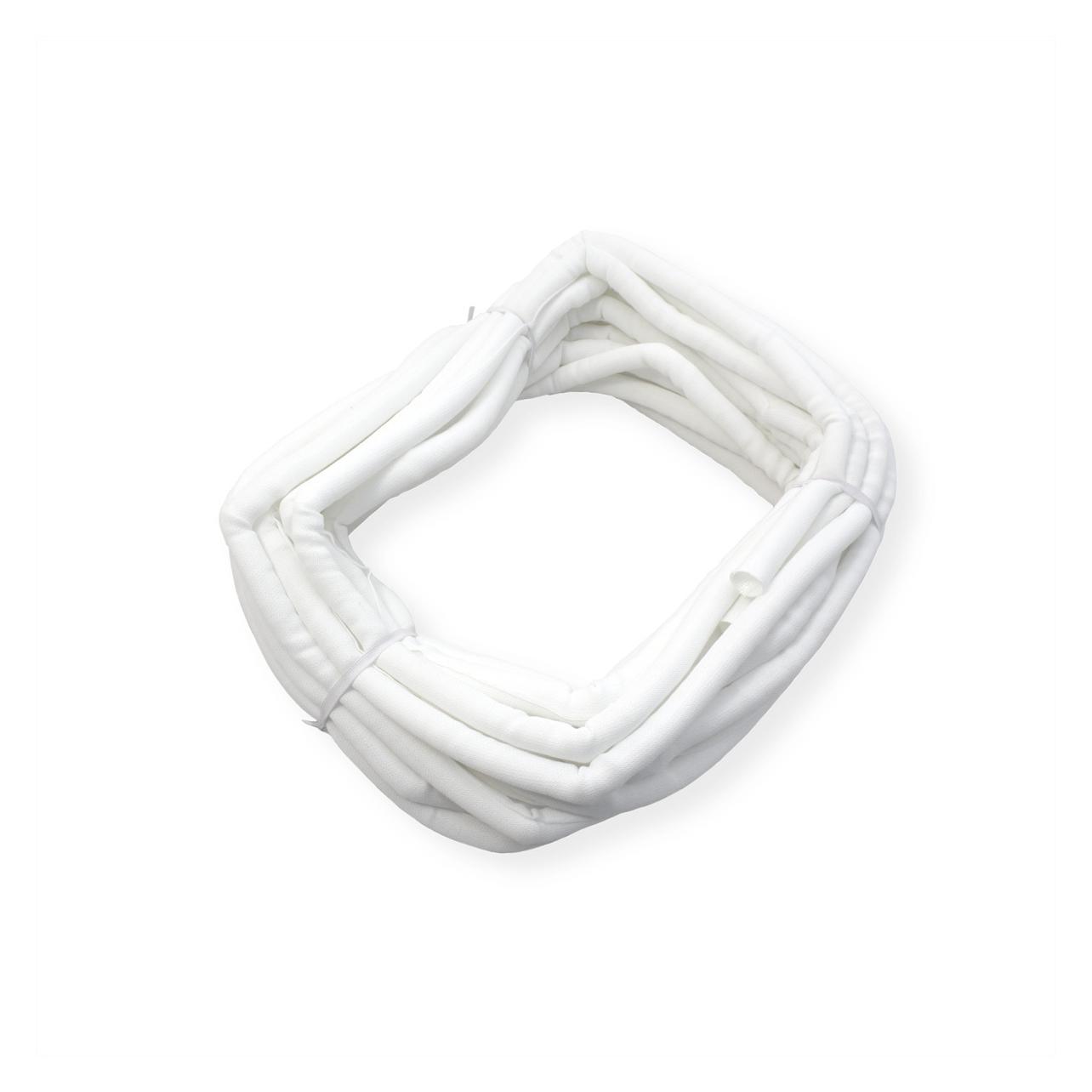 Value SNAP Gewebeschlauch für Kabel, 25m, weiss (Kabelschlauch, 2500 cm) (19.08.3153)