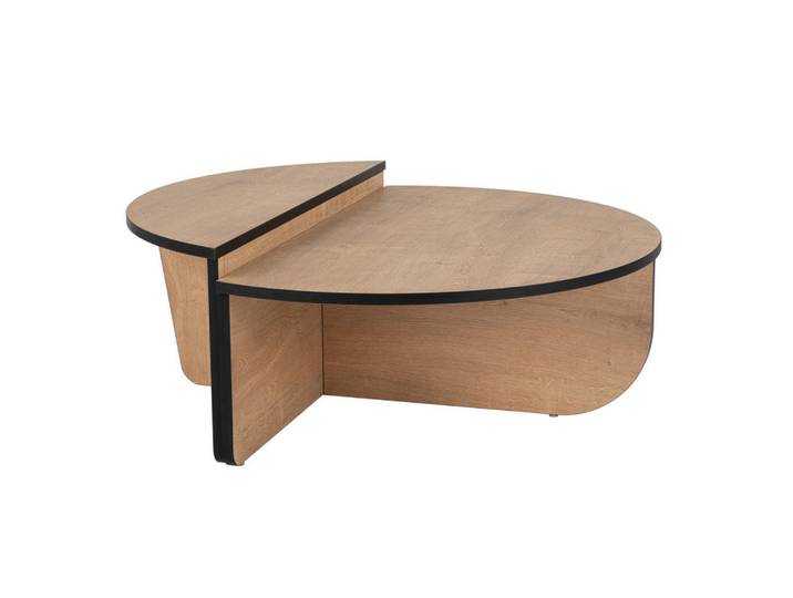 Calicosy Couchtisch (2er-Set) orion 35/90/90 cm, Beige, 90x35x90 cm, Wohnzimmer, Wohnzimmertische, Couchtische
